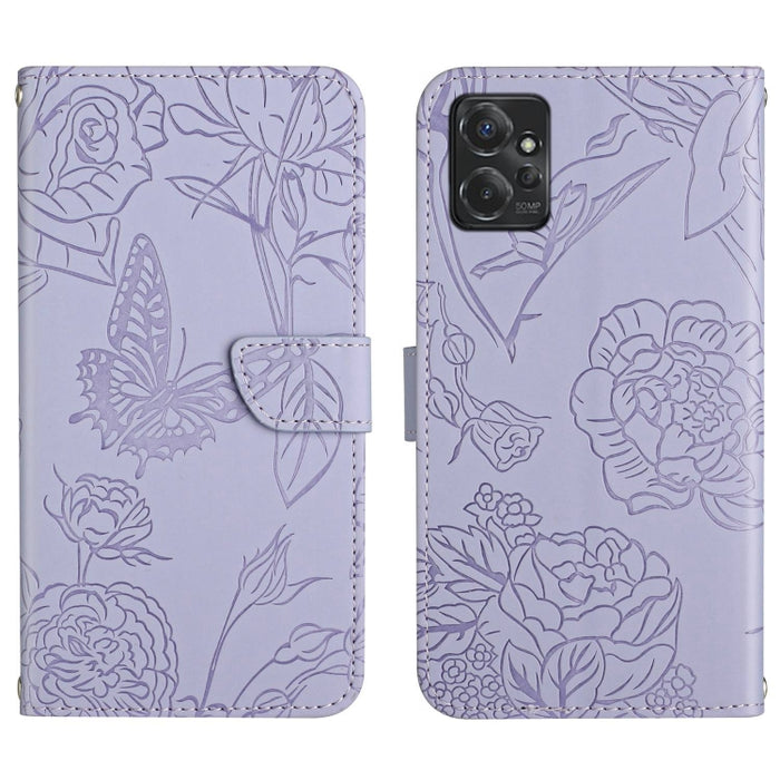 HT03 Skin Feel Butterfly Embossed Flip Leather Phone Case, For Motorola Moto G Power 2023, For Motorola Moto G Stylus 5G 2023, For Sony Xperia 1 V, For Sony Xperia 10 V