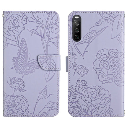 HT03 Skin Feel Butterfly Embossed Flip Leather Phone Case, For Motorola Moto G Power 2023, For Motorola Moto G Stylus 5G 2023, For Sony Xperia 1 V, For Sony Xperia 10 V