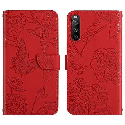 HT03 Skin Feel Butterfly Embossed Flip Leather Phone Case, For Motorola Moto G Power 2023, For Motorola Moto G Stylus 5G 2023, For Sony Xperia 1 V, For Sony Xperia 10 V