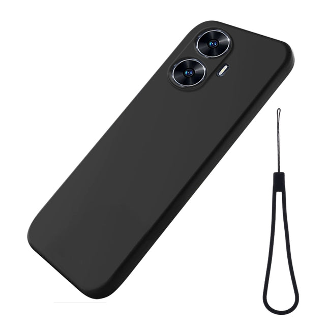 Pure Color Liquid Silicone Shockproof Phone Case, For Infinix Smart 7 African, For Realme C55, For Xiaomi Redmi Note 12 4G Global