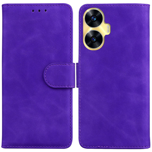 Skin Feel Pure Color Flip Leather Phone Case, For Huawei nova Y61 / Enjoy 50z, For Nokia G22, For Realme C55, For Samsung Galaxy M14