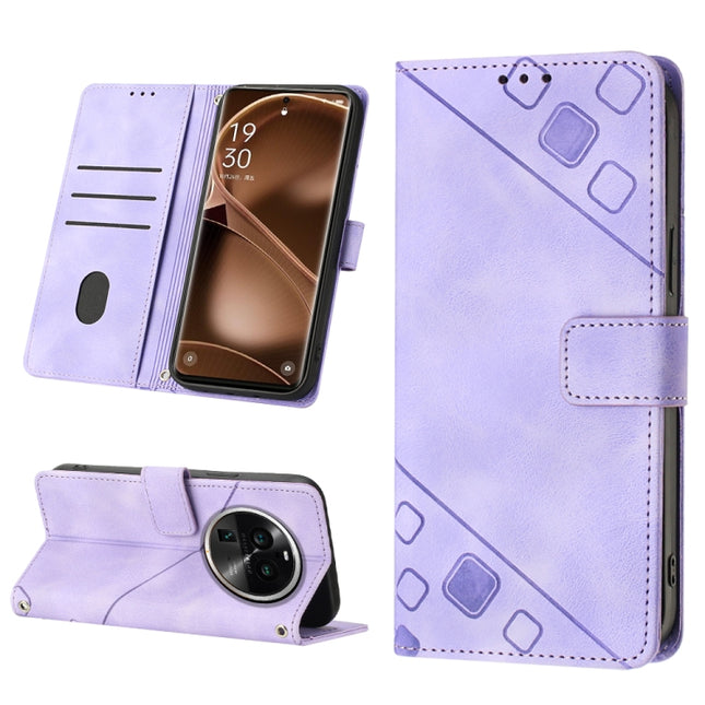 Skin-feel Embossed Leather Phone Case, For OPPO Find X6 Pro, For Realme C55, For Realme GT Neo 5 5G / GT3, For OPPO Reno8 T 4G Foreign