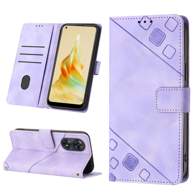 Skin-feel Embossed Leather Phone Case, For OPPO Find X6 Pro, For Realme C55, For Realme GT Neo 5 5G / GT3, For OPPO Reno8 T 4G Foreign