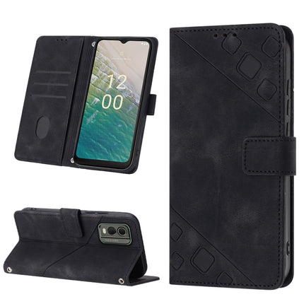 Skin-feel Embossed Leather Phone Case, For Nokia C12, For Nokia C02, For Nokia C22, For Nokia C32