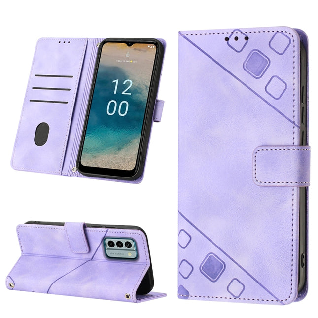 Skin-feel Embossed Leather Phone Case, For Nokia G22, For Xiaomi Poco C55 / Redmi 12C / 11A, For Xiaomi 13, For Xiaomi 13 Pro