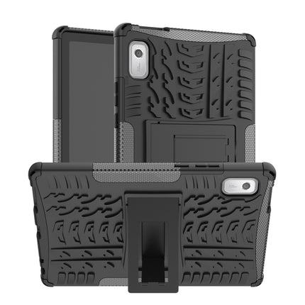 Tire Texture TPU + PC Phone Case with Holder, For Samsung Galaxy A24 4G, For Xiaomi Redmi 12C, For Xiaomi Poco C55, For Lenovo Tab M9
