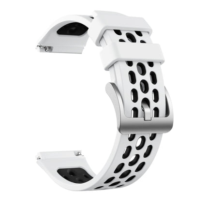 Two Color Round Hole Silicone Watch Band, For Huawei Watch GT 2e