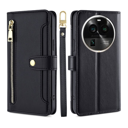Sheep Texture Cross-body Zipper Wallet Leather Phone Case, For OPPO Find X6 Pro 5G, For Realme C55 4G, For Realme GT Neo5, For Realme V30 5G / V30T