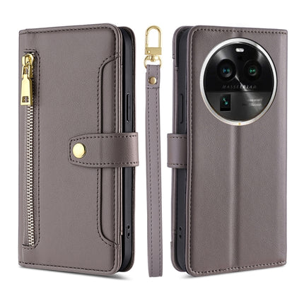 Sheep Texture Cross-body Zipper Wallet Leather Phone Case, For OPPO Find X6 Pro 5G, For Realme C55 4G, For Realme GT Neo5, For Realme V30 5G / V30T