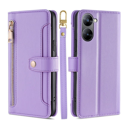 Sheep Texture Cross-body Zipper Wallet Leather Phone Case, For OPPO Find X6 Pro 5G, For Realme C55 4G, For Realme GT Neo5, For Realme V30 5G / V30T