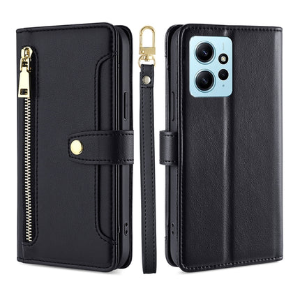 Sheep Texture Cross-body Zipper Wallet Leather Phone Case, For Xiaomi Redmi Note 12 4G Global, For Huawei P60 / P60 Pro, For Nokia G22, For Honor Magic5