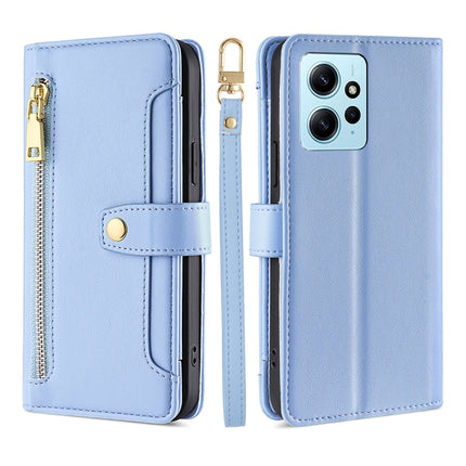 Sheep Texture Cross-body Zipper Wallet Leather Phone Case, For Xiaomi Redmi Note 12 4G Global, For Huawei P60 / P60 Pro, For Nokia G22, For Honor Magic5