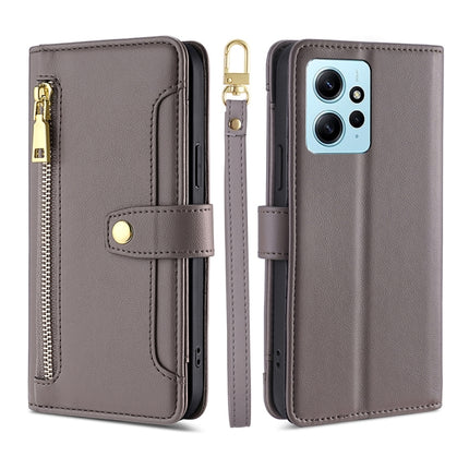 Sheep Texture Cross-body Zipper Wallet Leather Phone Case, For Xiaomi Redmi Note 12 4G Global, For Huawei P60 / P60 Pro, For Nokia G22, For Honor Magic5
