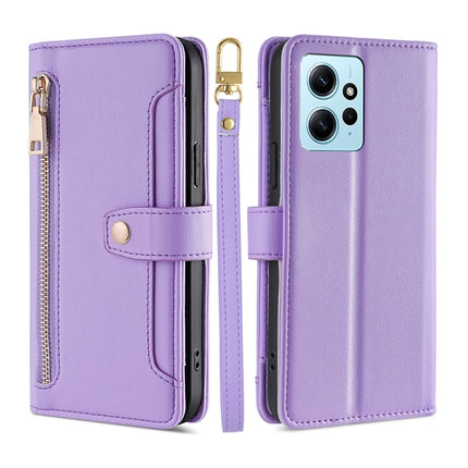 Sheep Texture Cross-body Zipper Wallet Leather Phone Case, For Xiaomi Redmi Note 12 4G Global, For Huawei P60 / P60 Pro, For Nokia G22, For Honor Magic5