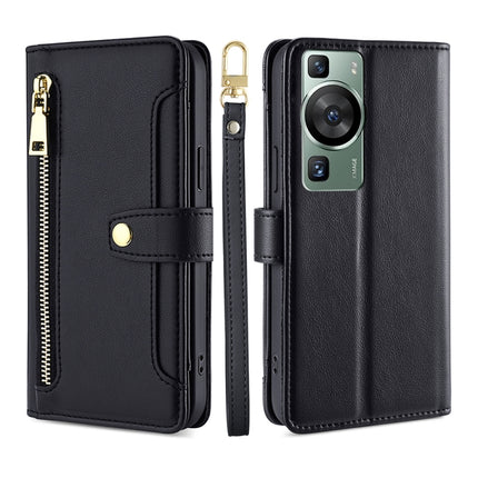 Sheep Texture Cross-body Zipper Wallet Leather Phone Case, For Xiaomi Redmi Note 12 4G Global, For Huawei P60 / P60 Pro, For Nokia G22, For Honor Magic5