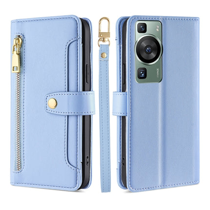 Sheep Texture Cross-body Zipper Wallet Leather Phone Case, For Xiaomi Redmi Note 12 4G Global, For Huawei P60 / P60 Pro, For Nokia G22, For Honor Magic5