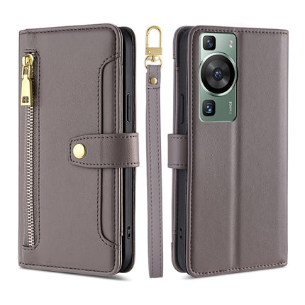 Sheep Texture Cross-body Zipper Wallet Leather Phone Case, For Xiaomi Redmi Note 12 4G Global, For Huawei P60 / P60 Pro, For Nokia G22, For Honor Magic5