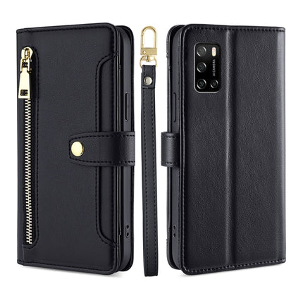 Sheep Texture Cross-body Zipper Wallet Leather Phone Case, For Xiaomi Redmi Note 12 4G Global, For Huawei P60 / P60 Pro, For Rakuten Big S, For Rakuten Hand 4G