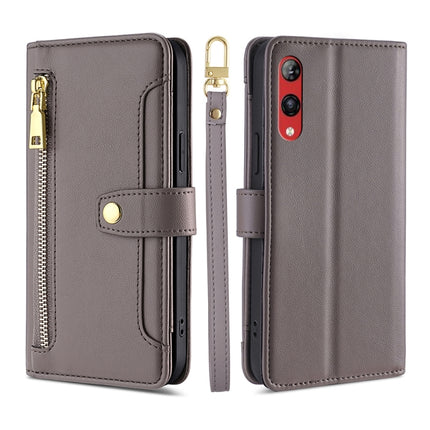 Sheep Texture Cross-body Zipper Wallet Leather Phone Case, For Xiaomi Redmi Note 12 4G Global, For Huawei P60 / P60 Pro, For Rakuten Big S, For Rakuten Hand 4G