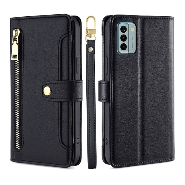 Sheep Texture Cross-body Zipper Wallet Leather Phone Case, For Nokia G22, For Honor Magic5, For Honor Magic5 Pro, For Honor X5 4G