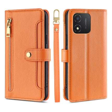 Sheep Texture Cross-body Zipper Wallet Leather Phone Case, For Honor Magic5 Pro, For Honor X5 4G, For Honor X40, For OnePlus Ace 2V 5G
