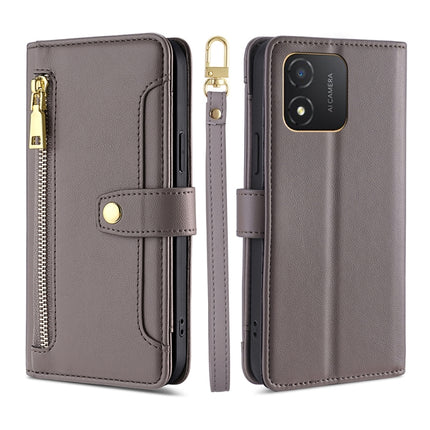 Sheep Texture Cross-body Zipper Wallet Leather Phone Case, For Honor Magic5 Pro, For Honor X5 4G, For Honor X40, For OnePlus Ace 2V 5G