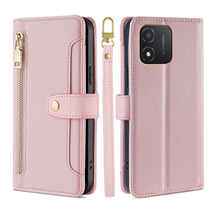 Sheep Texture Cross-body Zipper Wallet Leather Phone Case, For Honor Magic5 Pro, For Honor X5 4G, For Honor X40, For OnePlus Ace 2V 5G