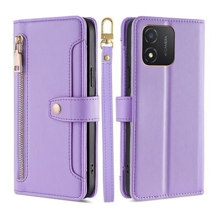 Sheep Texture Cross-body Zipper Wallet Leather Phone Case, For Honor Magic5 Pro, For Honor X5 4G, For Honor X40, For OnePlus Ace 2V 5G