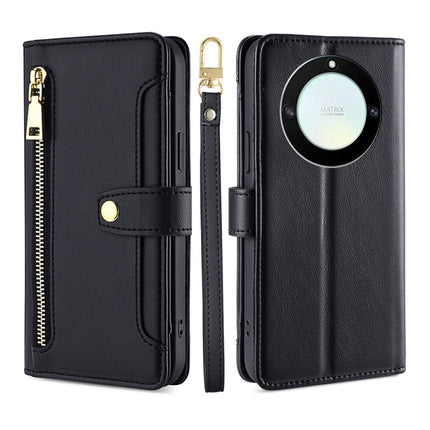 Sheep Texture Cross-body Zipper Wallet Leather Phone Case, For Honor X40, For OnePlus Ace 2V 5G