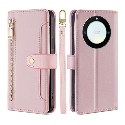 Sheep Texture Cross-body Zipper Wallet Leather Phone Case, For Honor X40, For OnePlus Ace 2V 5G