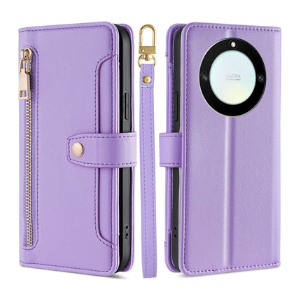 Sheep Texture Cross-body Zipper Wallet Leather Phone Case, For Honor X40, For OnePlus Ace 2V 5G