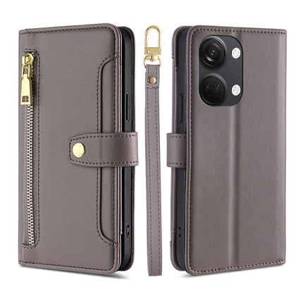 Sheep Texture Cross-body Zipper Wallet Leather Phone Case, For Honor X40, For OnePlus Ace 2V 5G