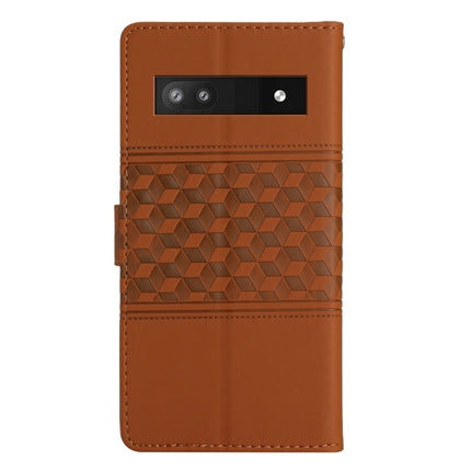 Diamond Embossed Skin Feel Leather Phone Case with Lanyard, For Google Pixel 7a, For Google Pixel 6, For Google Pixel 6 Pro, For Google Pixel 6a