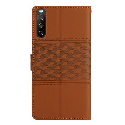 Diamond Embossed Skin Feel Leather Phone Case with Lanyard, For Sony Xperia 10 V 2023, For TCL 40 SE, For TCL 403, For TCL 405 / 406 / 408