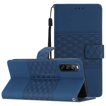 Diamond Embossed Skin Feel Leather Phone Case with Lanyard, For Sony Xperia 10 V 2023, For TCL 40 SE, For TCL 403, For TCL 405 / 406 / 408
