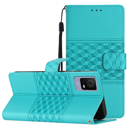 Diamond Embossed Skin Feel Leather Phone Case with Lanyard, For Sony Xperia 10 V 2023, For TCL 40 SE, For TCL 403, For TCL 405 / 406 / 408