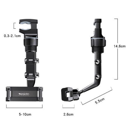 Yesido C192 Car Rearview Mirror Using Phone Holder, C192