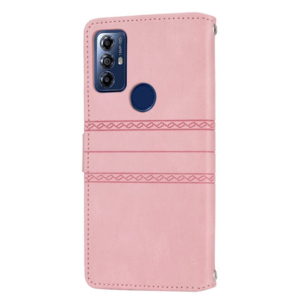 Embossed Stripes Skin Feel Leather Phone Case, For Motorola Moto G Play 5G, For Motorola Moto G Stylus 5G 2023, For Xiaomi Redmi Note 12 5G Global, For Xiaomi Redmi Note 12 Pro 5G Global
