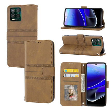 Embossed Stripes Skin Feel Leather Phone Case, For Motorola Moto G Play 5G, For Motorola Moto G Stylus 5G 2023, For Xiaomi Redmi Note 12 5G Global, For Xiaomi Redmi Note 12 Pro 5G Global