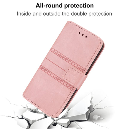 Embossed Stripes Skin Feel Leather Phone Case, For Redmi Note 12 Pro+ 5G Global, For Xiaomi Redmi Note 12 4G Global, For Xiaomi Redmi 12C, For Samsung Galaxy S23 5G