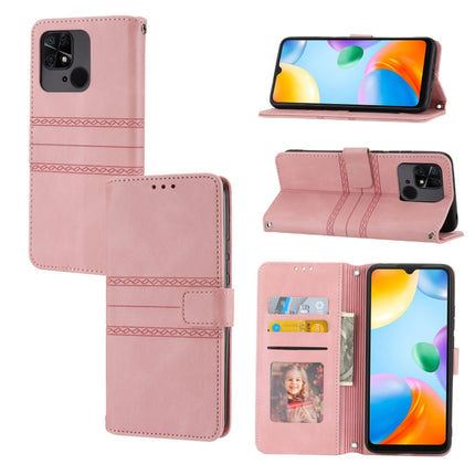 Embossed Stripes Skin Feel Leather Phone Case, For Redmi Note 12 Pro+ 5G Global, For Xiaomi Redmi Note 12 4G Global, For Xiaomi Redmi 12C, For Samsung Galaxy S23 5G