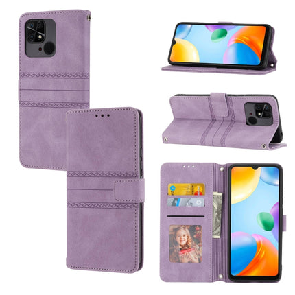 Embossed Stripes Skin Feel Leather Phone Case, For Redmi Note 12 Pro+ 5G Global, For Xiaomi Redmi Note 12 4G Global, For Xiaomi Redmi 12C, For Samsung Galaxy S23 5G