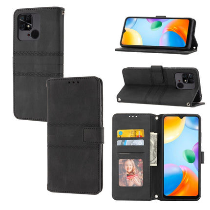 Embossed Stripes Skin Feel Leather Phone Case, For Redmi Note 12 Pro+ 5G Global, For Xiaomi Redmi Note 12 4G Global, For Xiaomi Redmi 12C, For Samsung Galaxy S23 5G