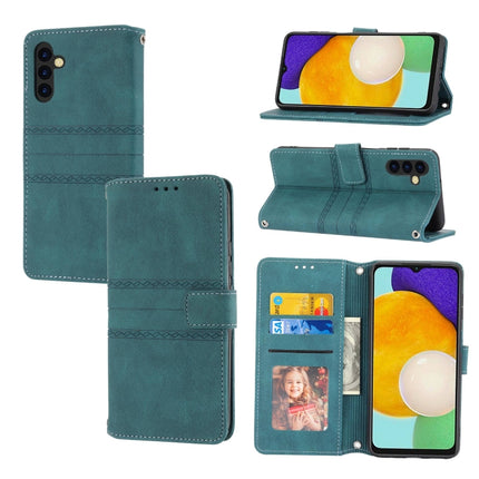 Embossed Stripes Skin Feel Leather Phone Case, For Samsung Galaxy S23+ 5G, For Samsung Galaxy S23 Ultra 5G, For Samsung Galaxy A14 5G, For Samsung Galaxy A34 5G