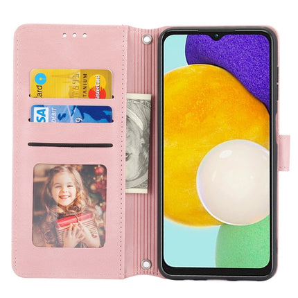 Embossed Stripes Skin Feel Leather Phone Case, For Samsung Galaxy A54 5G