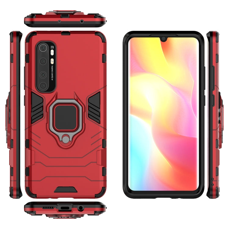 PC + TPU Anti-fall Protective Case with Ring Holder, For Xiaomi Mi Note 10 Lite