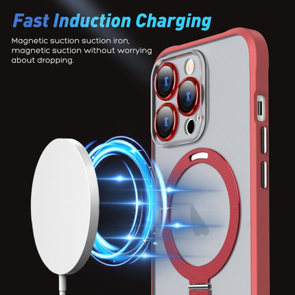 Metal Eyes Series MagSafe Magnetic Holder Phone Case, For iPhone 14, For iPhone 14 Plus, For iPhone 14 Pro, For iPhone 14 Pro Max