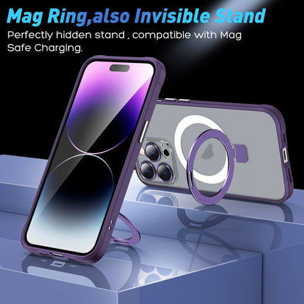 Metal Eyes Series MagSafe Magnetic Holder Phone Case, For iPhone 12, For iPhone 12 Pro, For iPhone 12 Pro Max, For iPhone 11