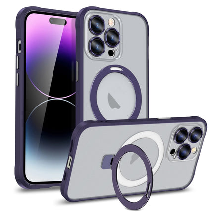 Metal Eyes Series MagSafe Magnetic Holder Phone Case, For iPhone 12, For iPhone 12 Pro, For iPhone 12 Pro Max, For iPhone 11