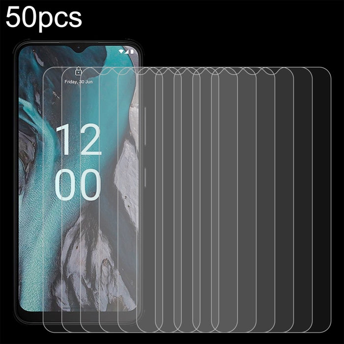 50pcs 0.26mm 9H 2.5D Tempered Glass Film, For Nokia C22 (50 PCS), For Honor 8A Prime (50 PCS)